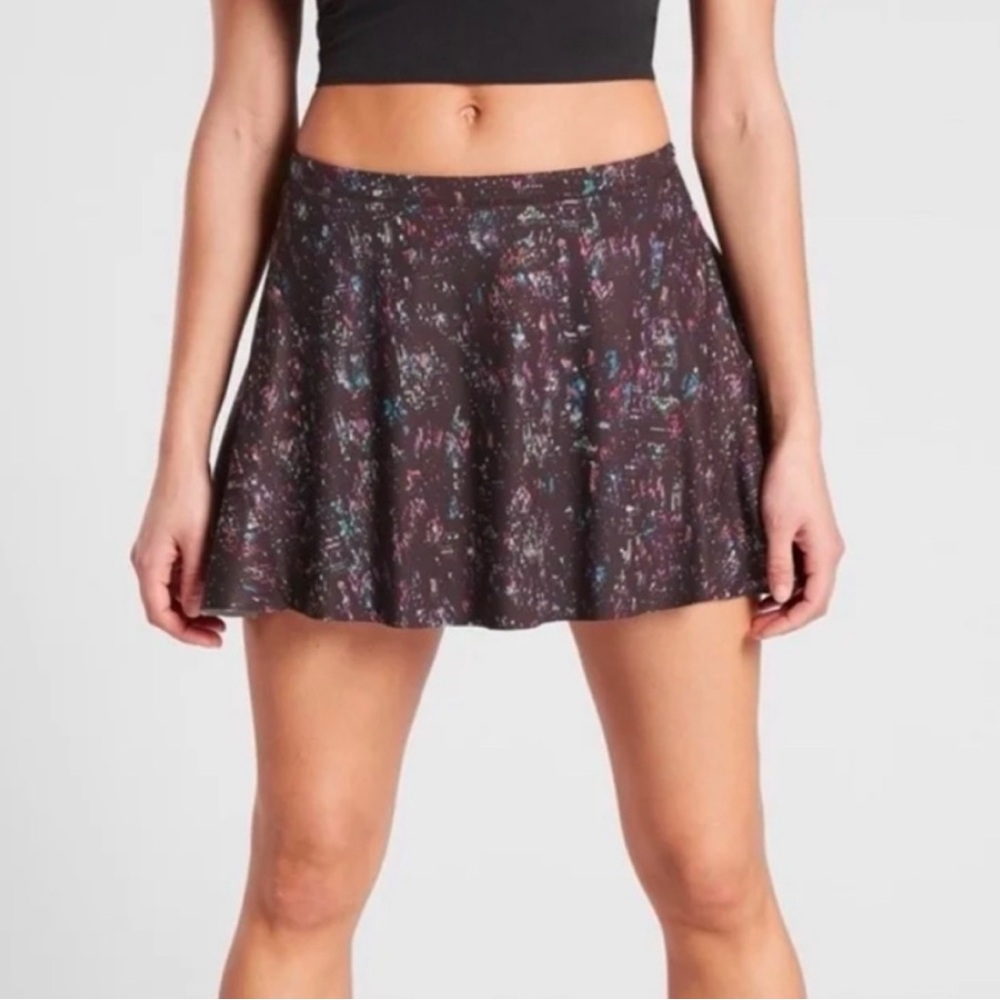 Athleta match point skort city lights women’s L large tennis skirt shorts sporty